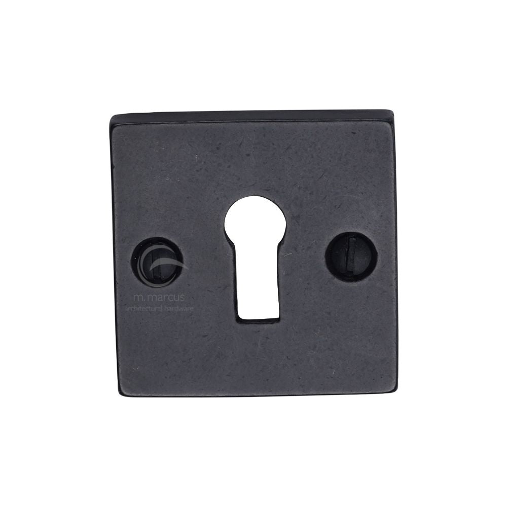 M.Marcus - Rustic Dark Bronze Key Escutcheon Square
