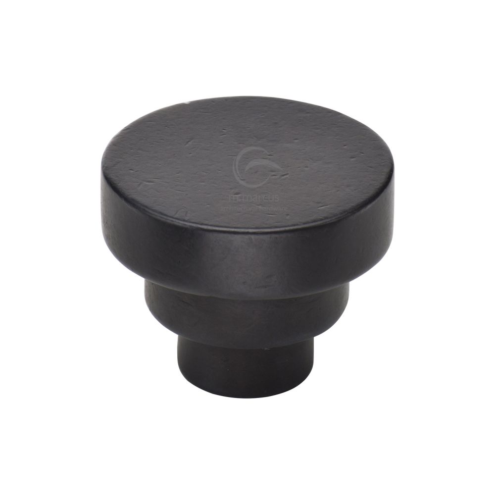 M.Marcus - Rustic Dark Bronze Cabinet Knob Round Stepped Design 32mm