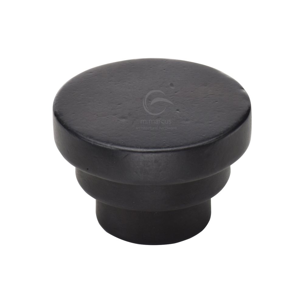 M.Marcus - Rustic Dark Bronze Cabinet Knob Round Stepped Design 38mm