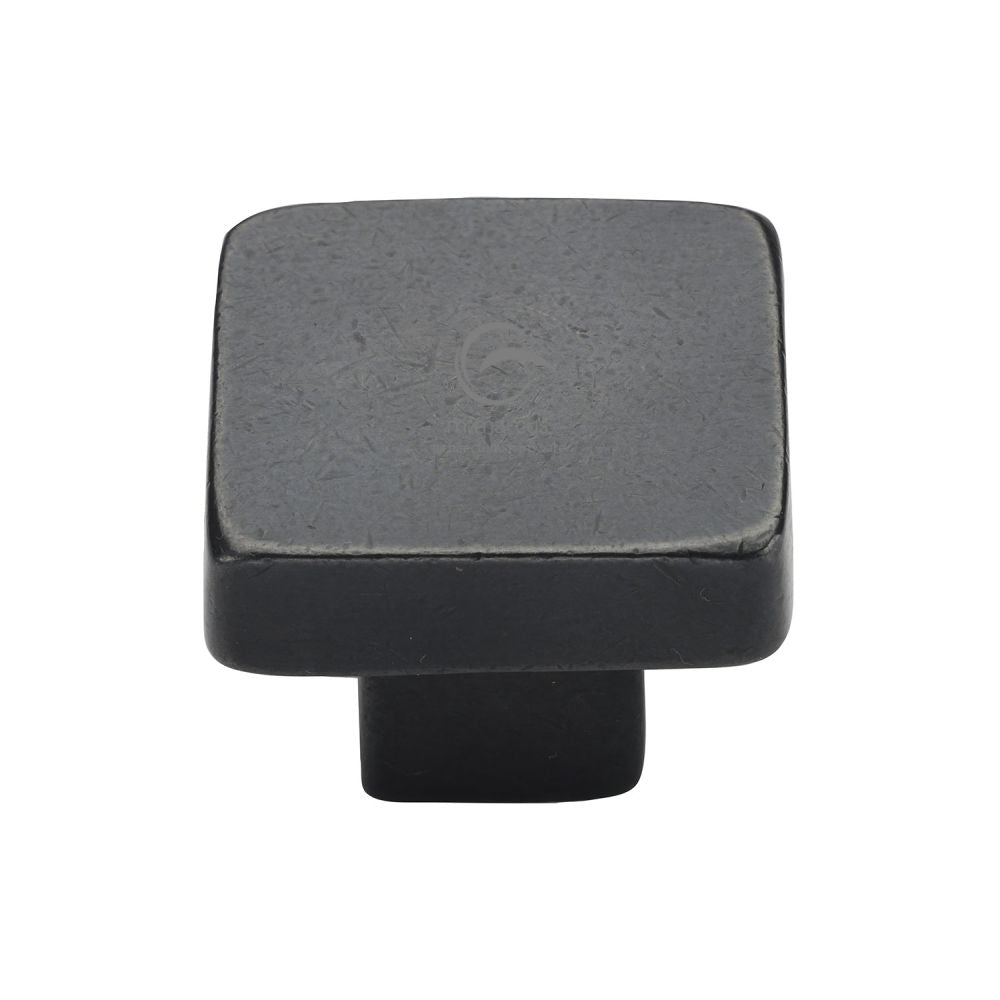 M.Marcus - Rustic Dark Bronze Cabinet Knob Square Design 32mm