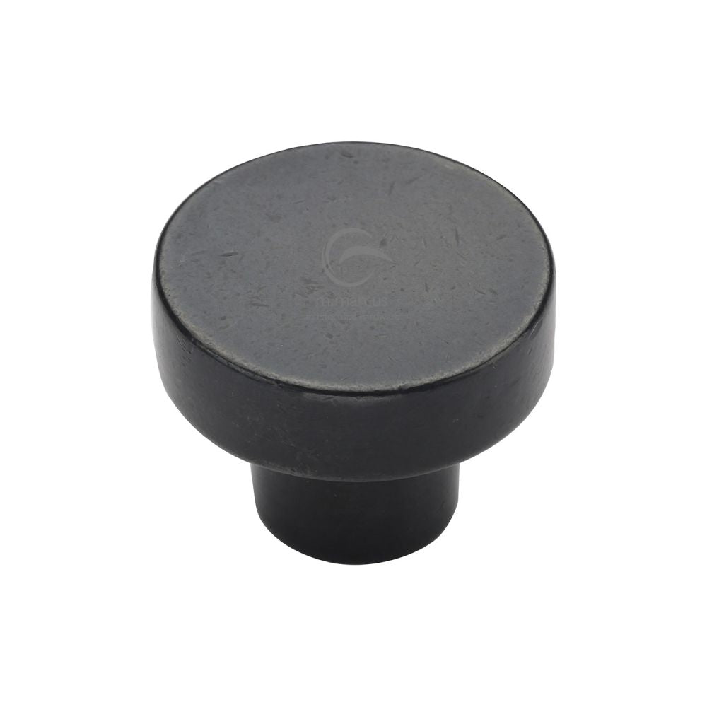 M.Marcus - Rustic Dark Bronze Cabinet Knob Round Disc Design 32mm