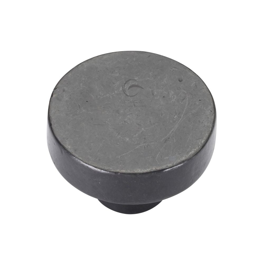 M.Marcus - Rustic Dark Bronze Cabinet Knob Round Disc Design 38mm