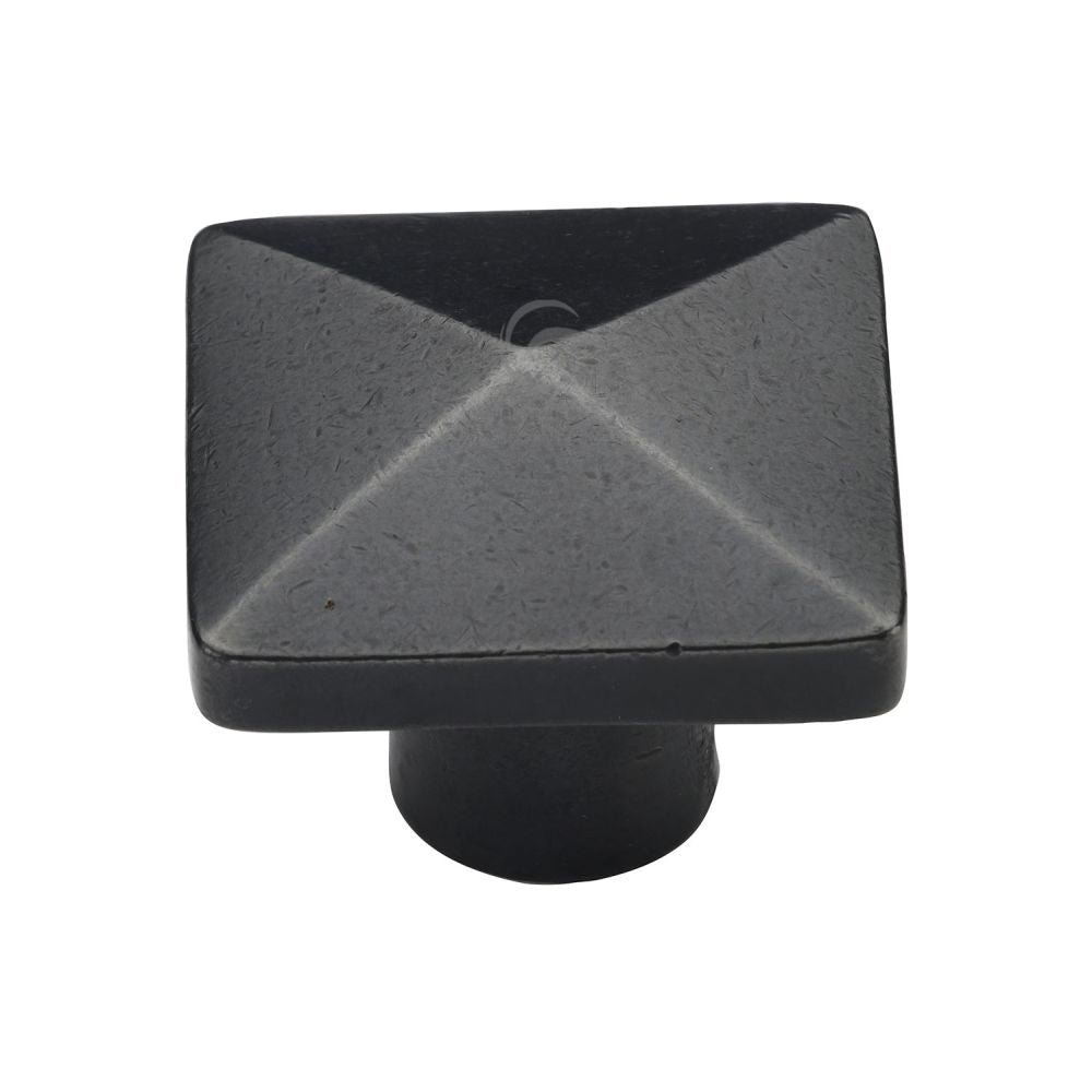 M.Marcus - Rustic Dark Bronze Cabinet Knob Square Pyramid Design 38mm