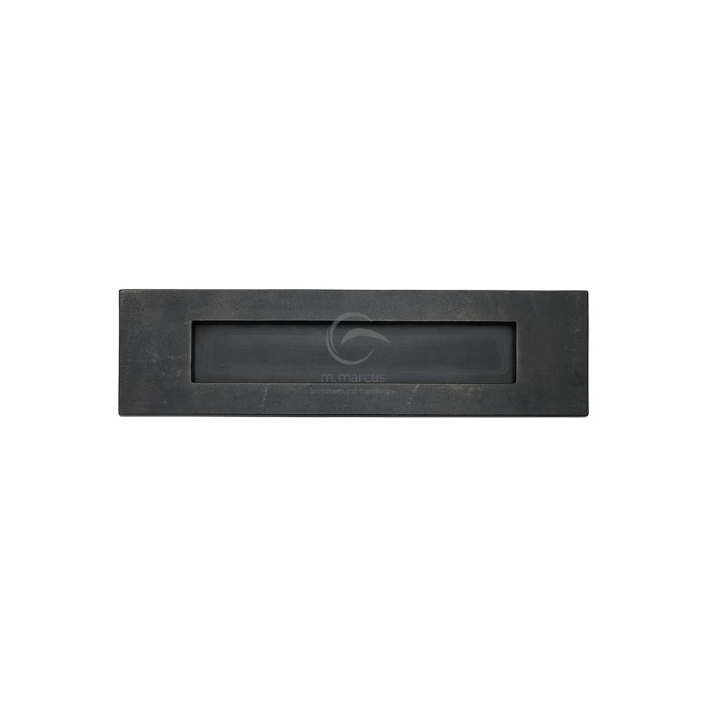 M.Marcus - Rustic Dark Bronze Letterplate 13 1/2" x 3 2/3"