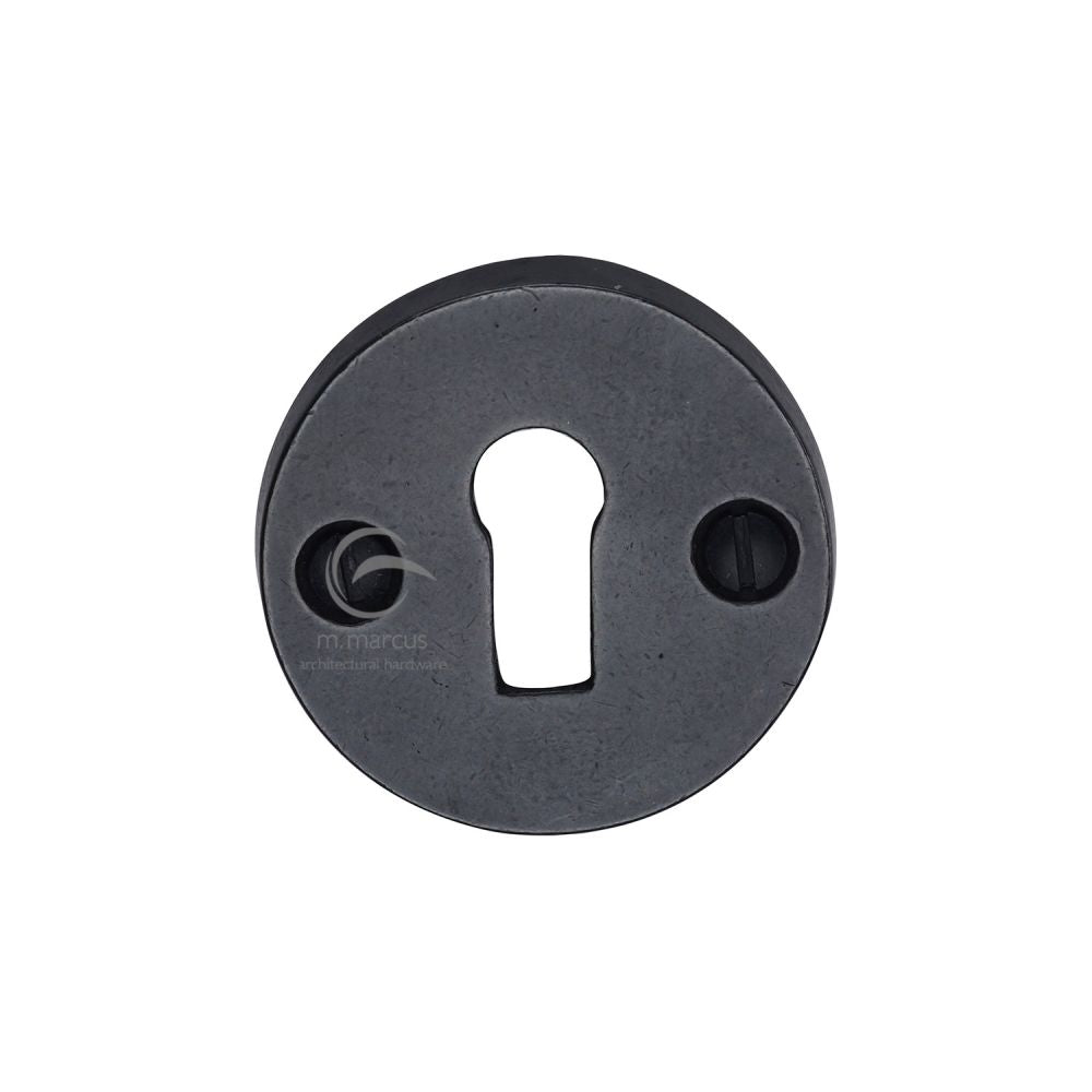 M.Marcus - Rustic Dark Bronze Round Key Escutcheon