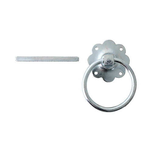 This is an image of Timco - Ring Gate Latch - Plain - Zinc 6" (1 Each TIMbag) RGL6ZP