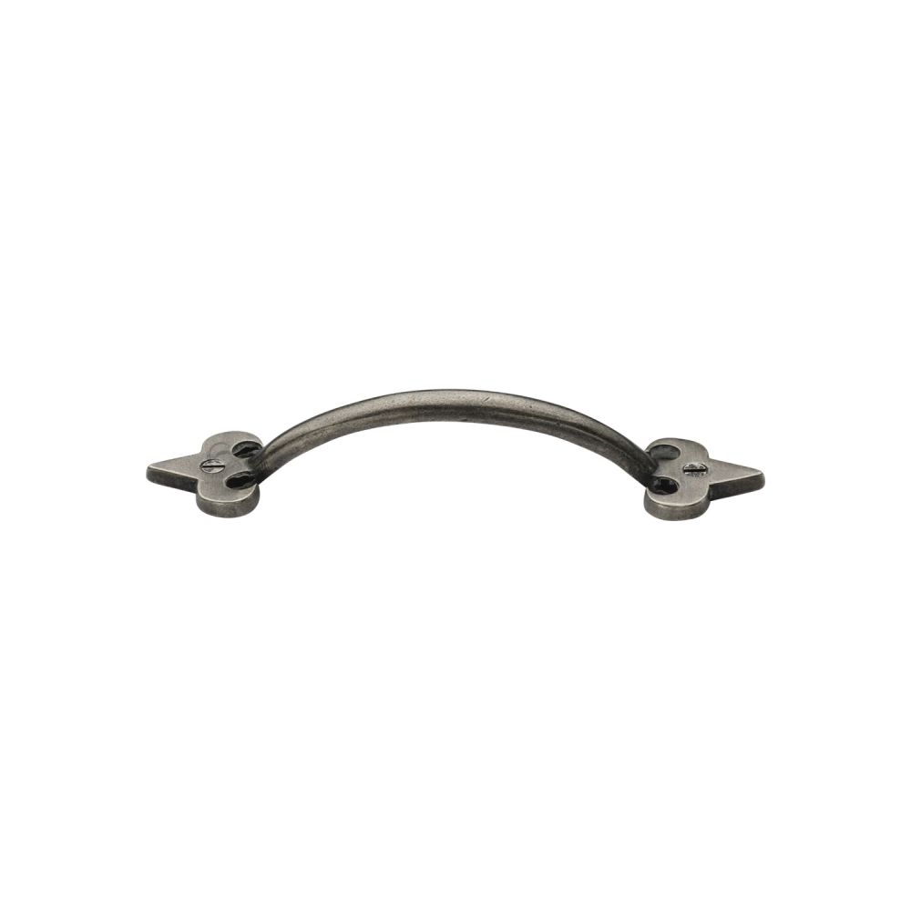 M.Marcus - Rustic Pewter Cabinet Pull Fleur-de-lys Design 106mm