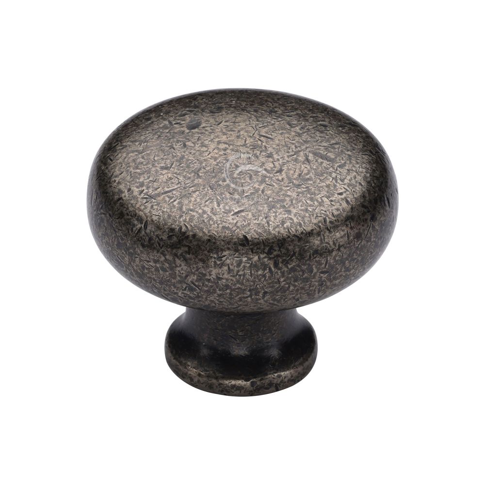 M.Marcus - Rustic Pewter Cabinet Knob Round Design 38mm