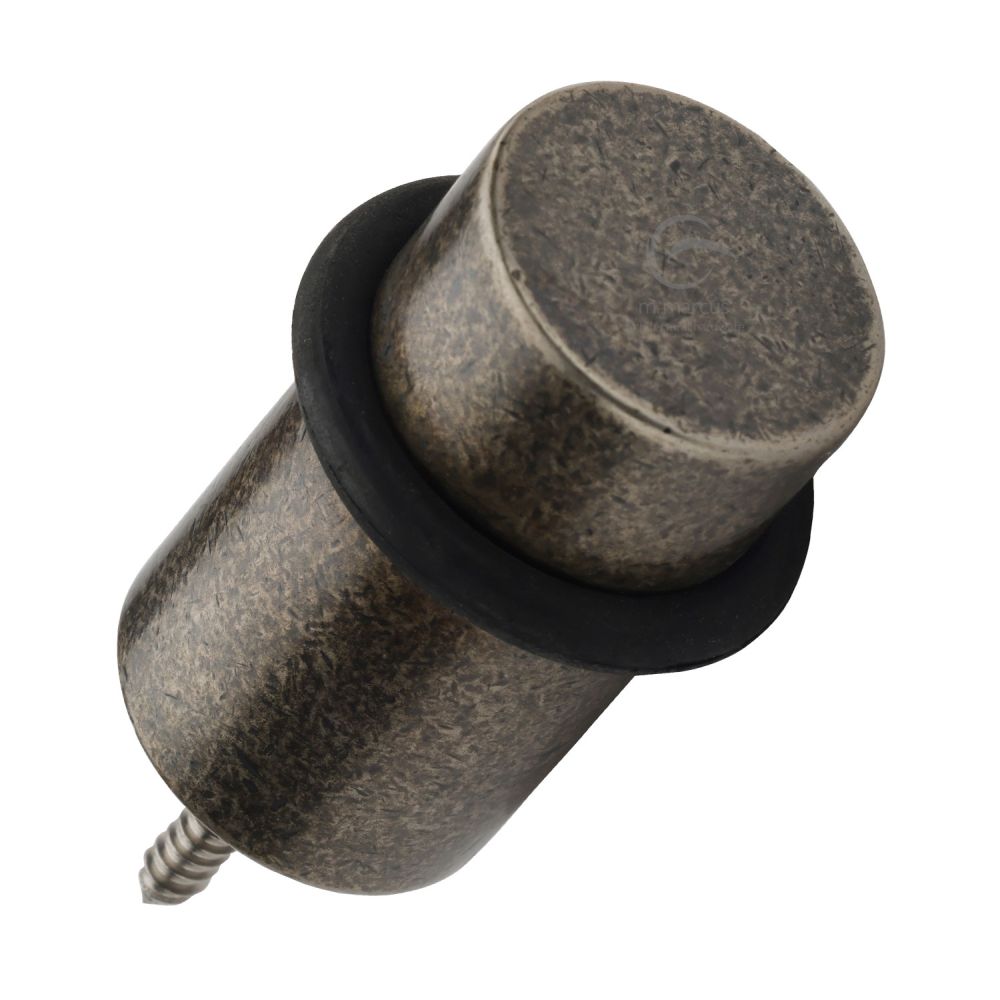 M.Marcus - Rustic Pewter Door Stop with Rubber Stopper