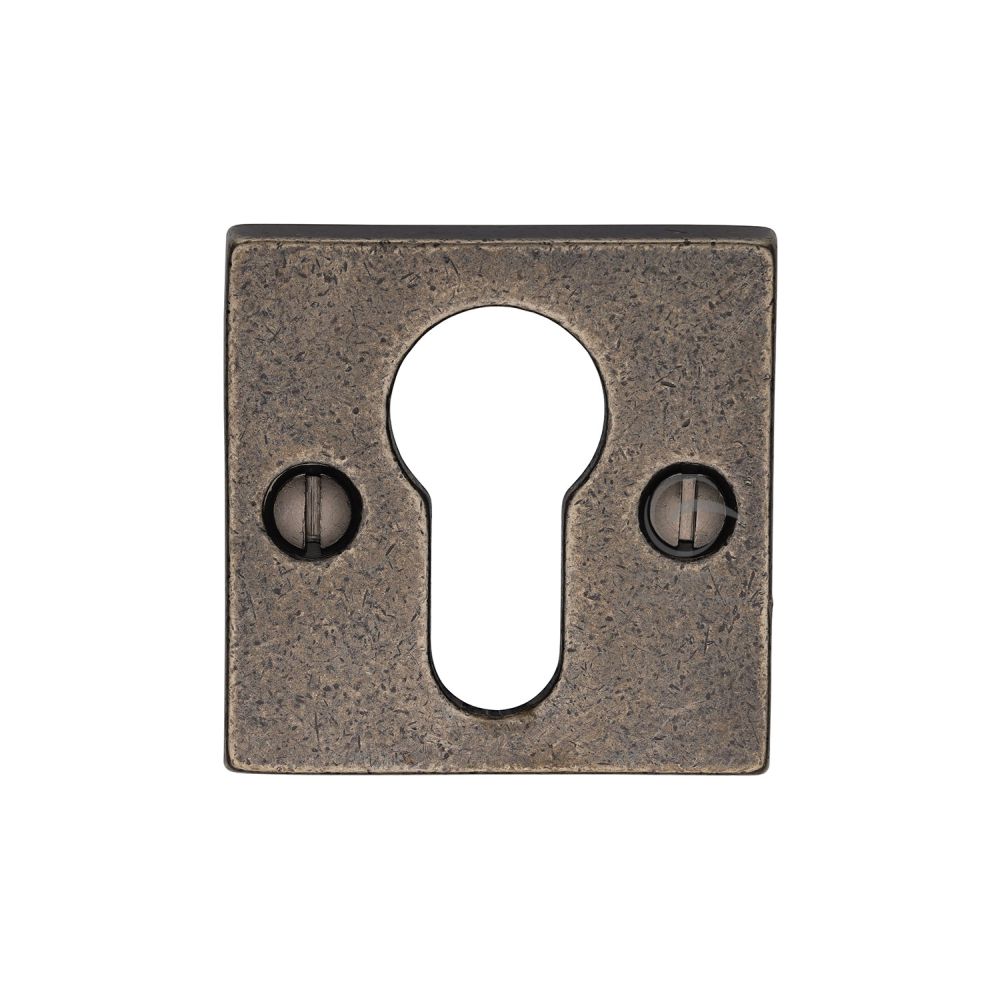 M.Marcus - Rustic Pewter Euro Profile Cylinder Escutcheon