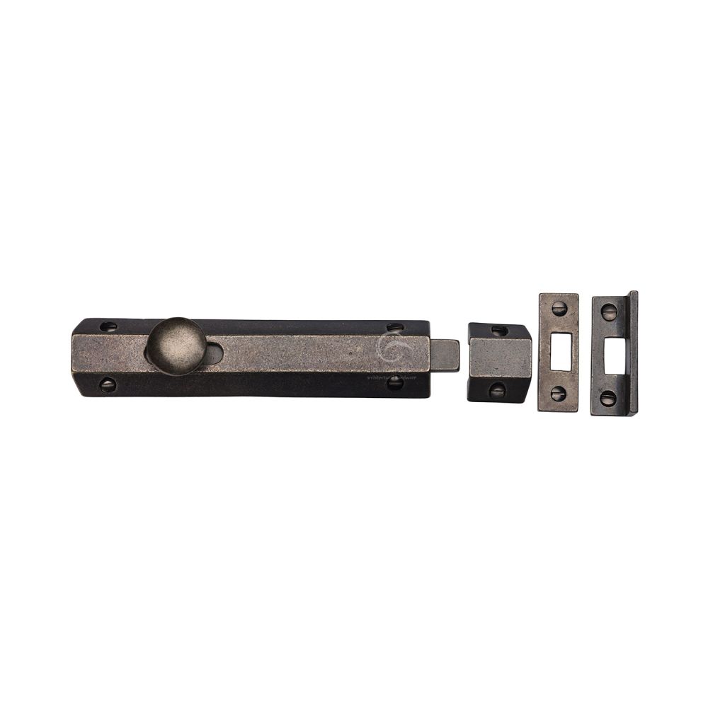 M.Marcus - Rustic Pewter Door Bolt Flat 6"