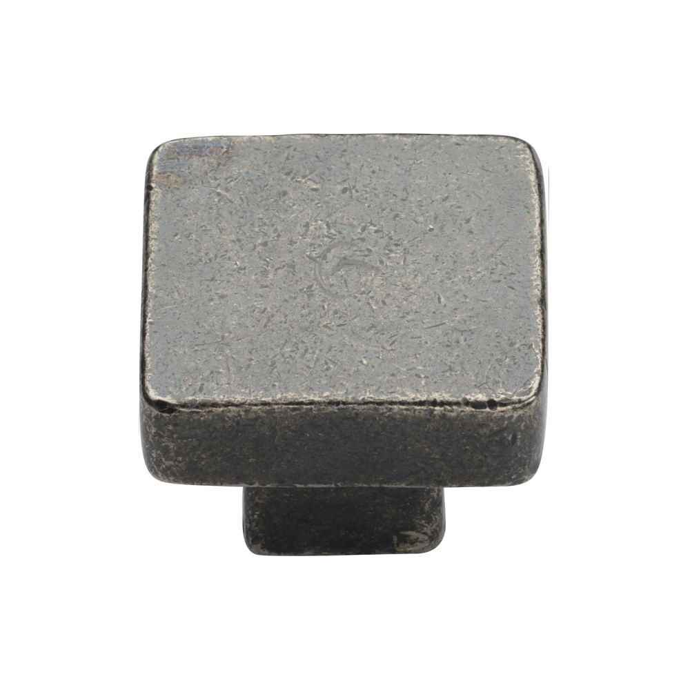 M.Marcus - Rustic Pewter Cabinet Knob Square Design 32mm