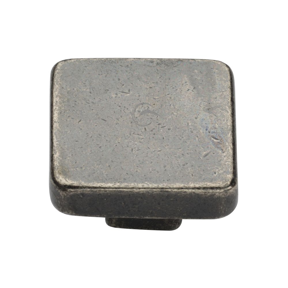M.Marcus - Rustic Pewter Cabinet Knob Square Design 38mm