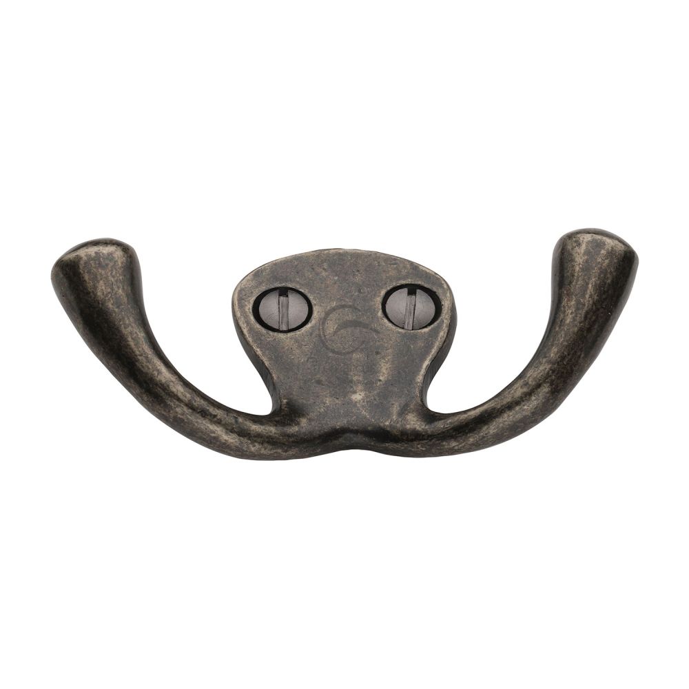 M.Marcus - Rustic Pewter Double Coat Hook