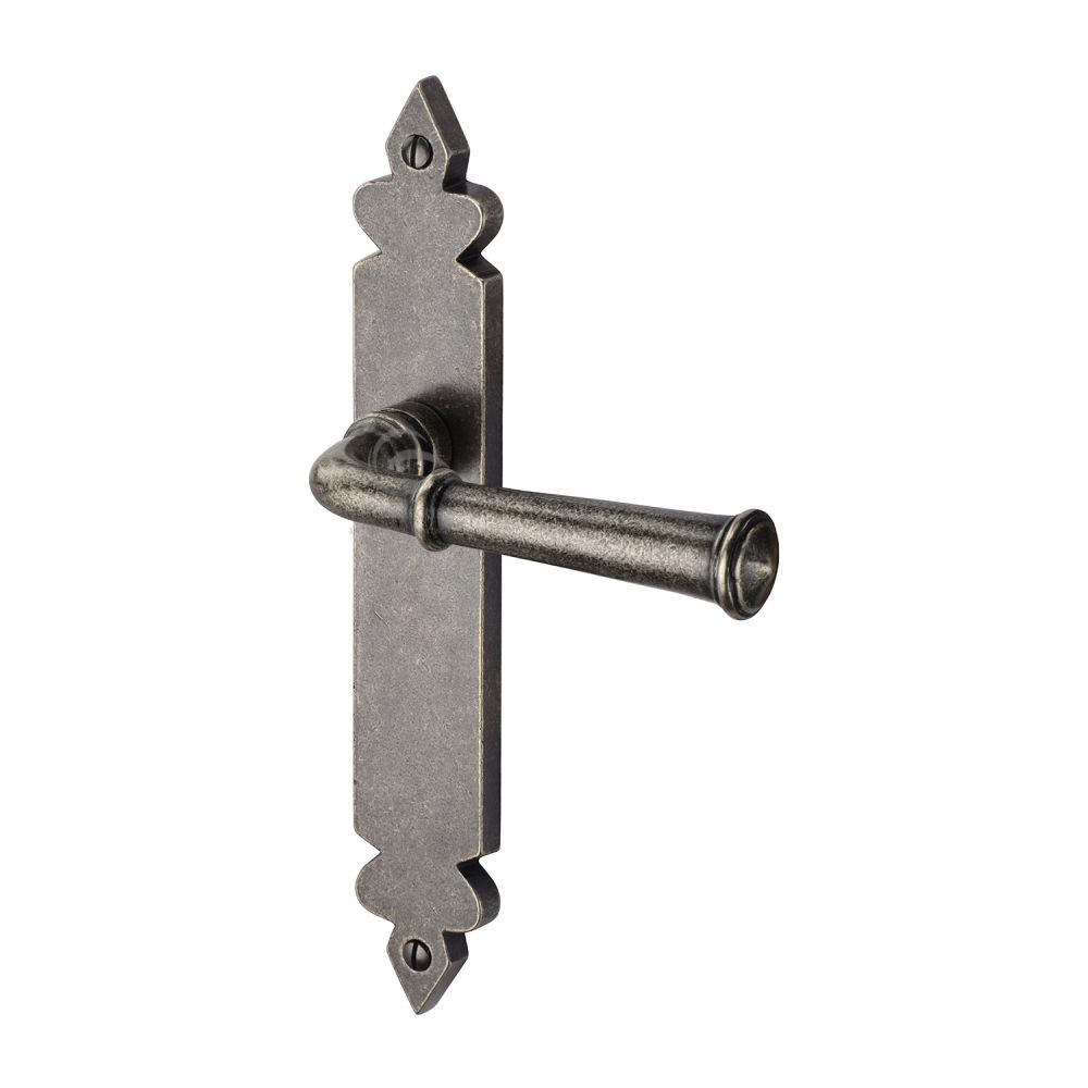 M.Marcus - Rustic Pewter Door Handle Lever Latch Ludlow Design