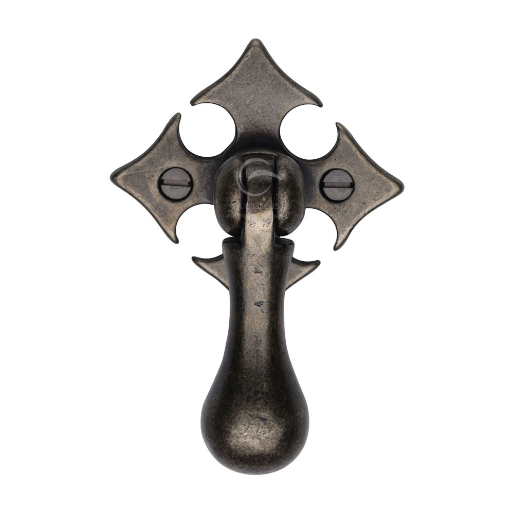 M.Marcus - Rustic Pewter Fleur-De-Lys Cabinet Drop Pull