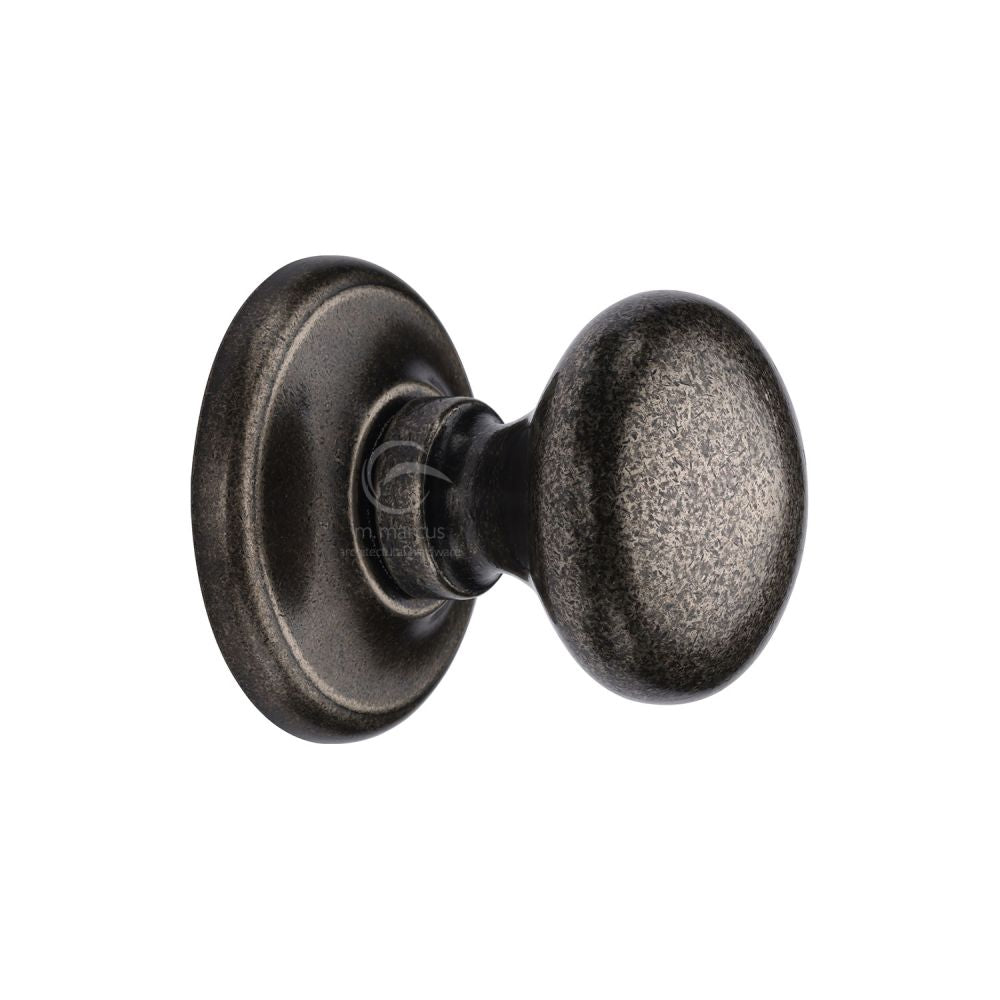 M.Marcus - Rustic Pewter Round Centre Door Knob 3"