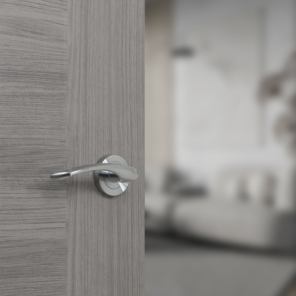 Quality image of Atlantic Arizona Door Pack Bundle (2.5" Latch, 3"x2" Hingesx3) - Satin Chrome | Sku. adpbs22rsc25 | available from Trade Door Handles.
