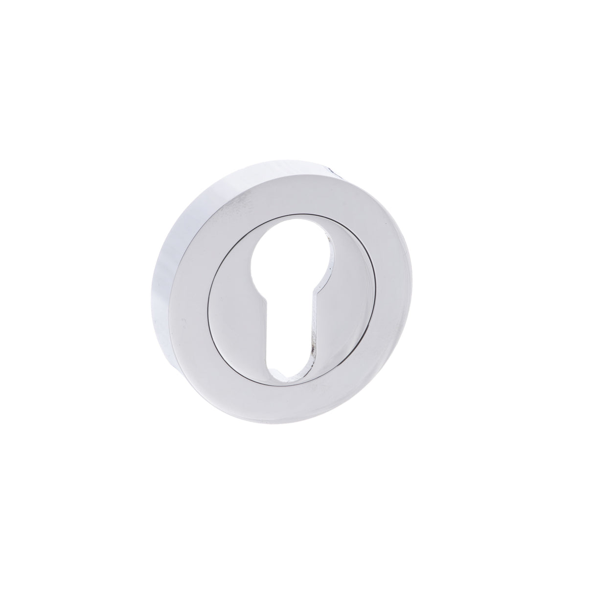 Quality image of STATUS Euro Escutcheons on Round Rose - Polished Chrome | Sku. s2escerpc | available from Trade Door Handles.