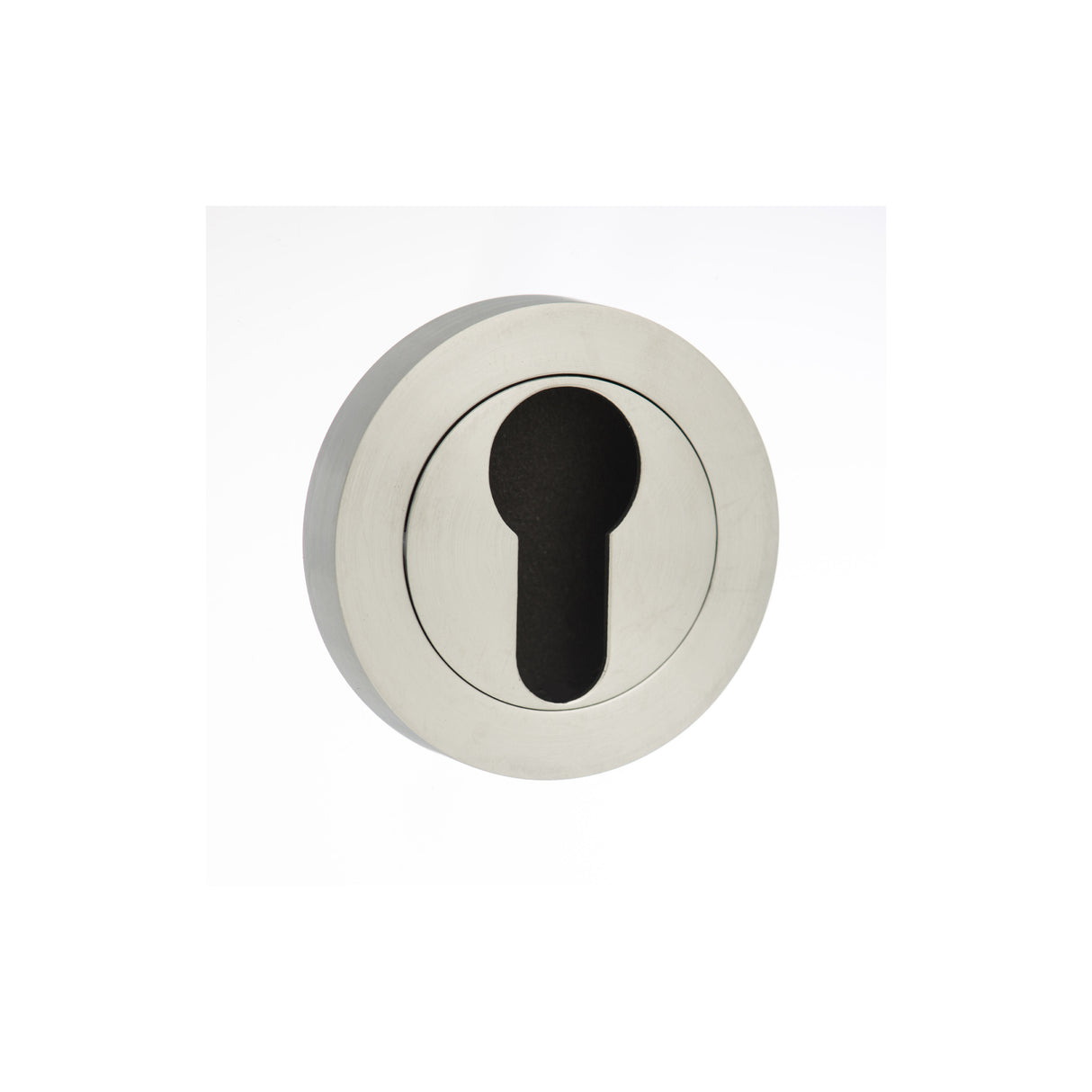 Quality image of STATUS Euro Escutcheons on Round Rose - Satin Chrome | Sku. s2escersc | available from Trade Door Handles.