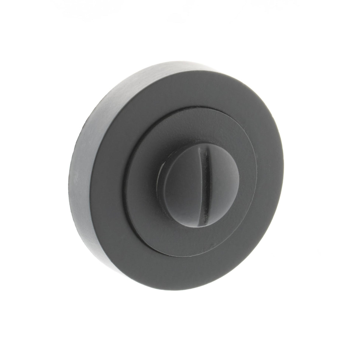 Quality image of STATUS WC Turn and Release on Round Rose - Matt Black | Sku. s2wcrmb | available from Trade Door Handles.