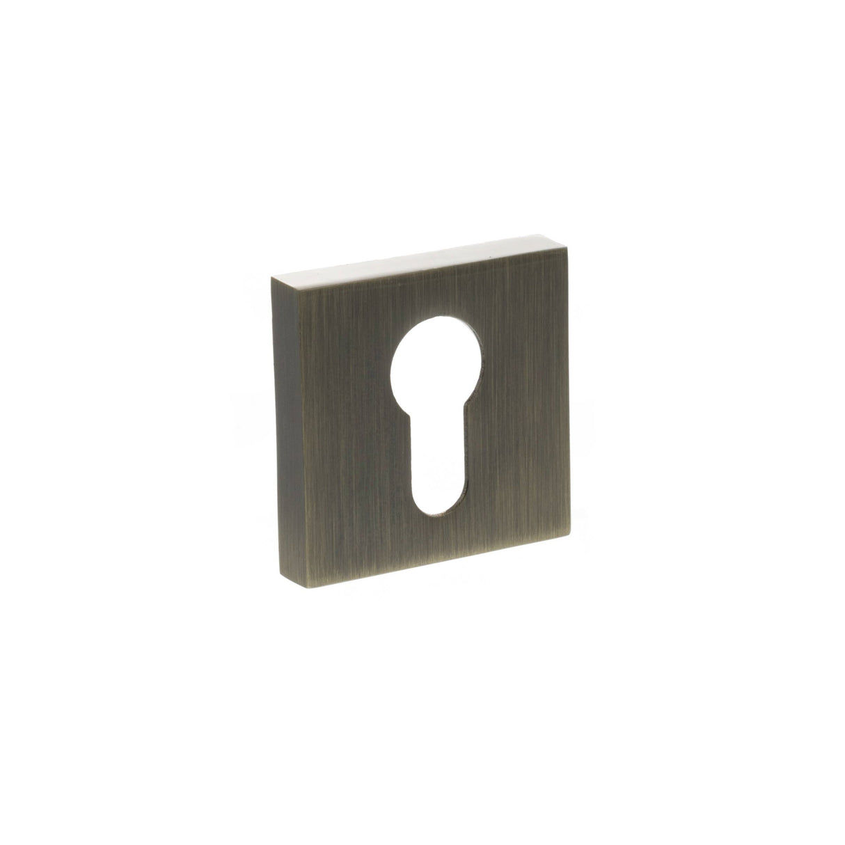 Quality image of STATUS Euro Escutcheons on S4 Square Rose - Antique Brass | Sku. s4escesab | available from Trade Door Handles.
