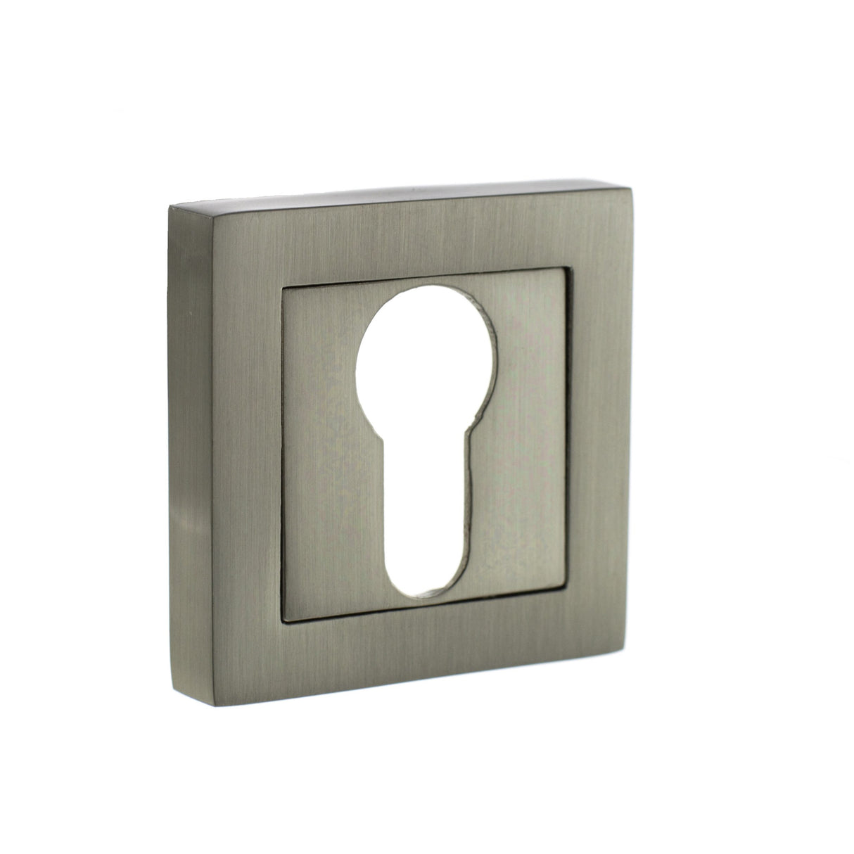 Quality image of STATUS Euro Escutcheons on S4 Square Rose - Satin Nickel | Sku. s4escessn | available from Trade Door Handles.