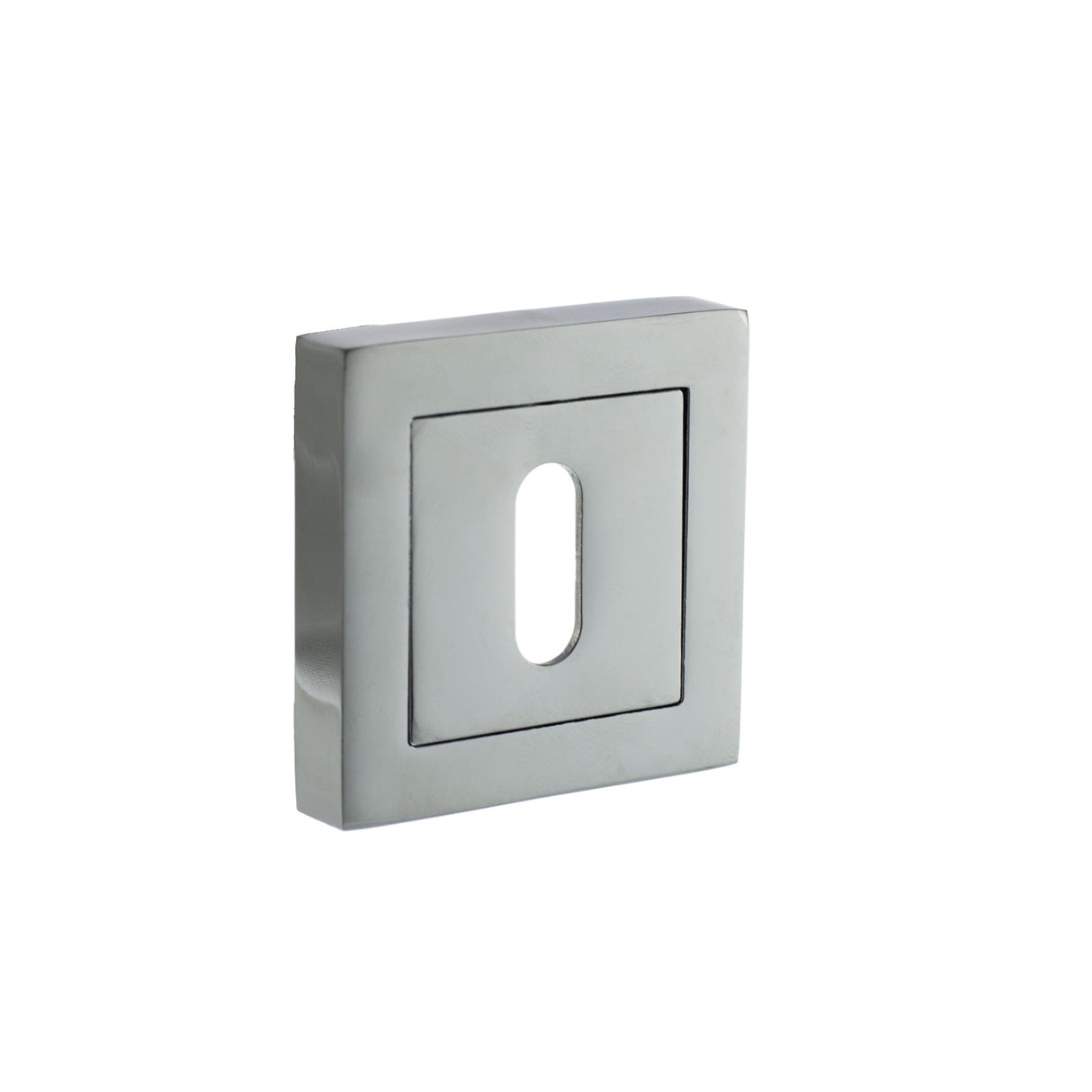Quality image of STATUS Key Escutcheons on S4 Square Rose - Polished Chrome | Sku. s4esckspc | available from Trade Door Handles.
