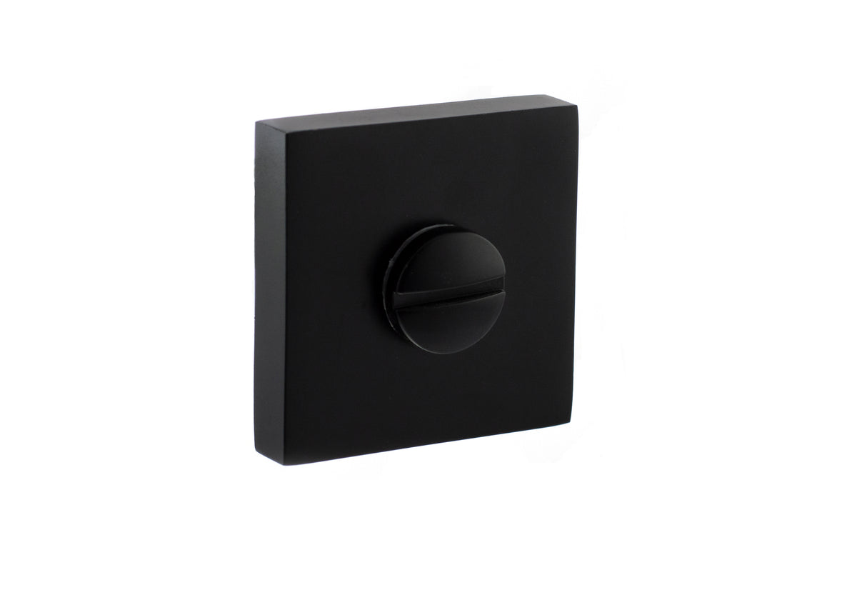 Quality image of STATUS WC Turn and Release on S4 Square Rose - Matt Black | Sku. s4wcsmb | available from Trade Door Handles.