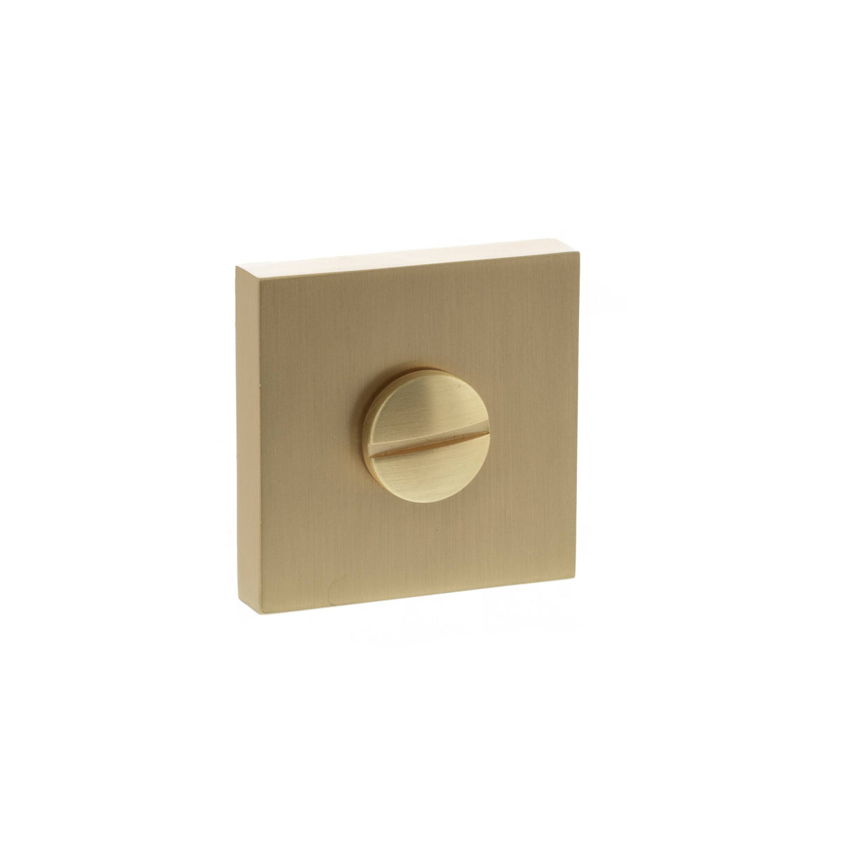 Quality image of STATUS WC Turn and Release on S4 Square Rose - Satin Brass | Sku. s4wcssb | available from Trade Door Handles.