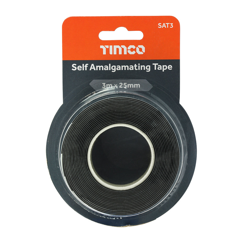 This is an image of Timco - Self Amalgamating Tape 3m x 25mm (1 Each Blister Pack) PCSSAT3