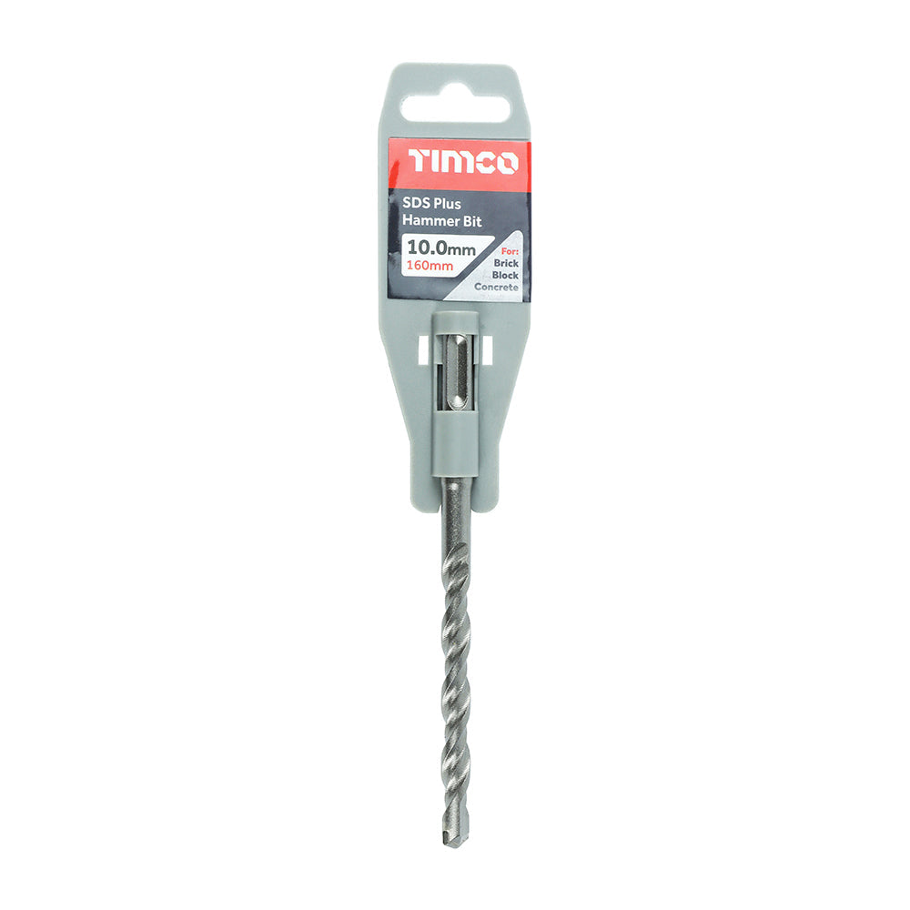 This is an image of Timco - SDS Plus Hammer Bit 10.0 x 160 (1 Each Clip) SDS10160