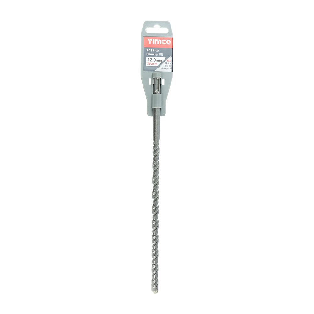 This is an image of Timco - SDS Plus Hammer Bit 12.0 x 310 (1 Each Clip) SDS12310