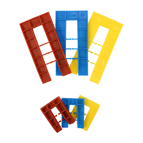 This is an image of Timco - Assorted Horseshoe Shims 1.0, 3.0, 5.0, 6.0mm (100 Pieces Bag) SHIM100