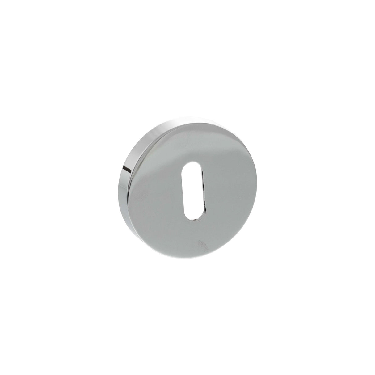 Quality image of Senza Pari Key Escutcheons on Minimal Round Rose - Polished Chrome | Sku. spresckpc | available from Trade Door Handles.