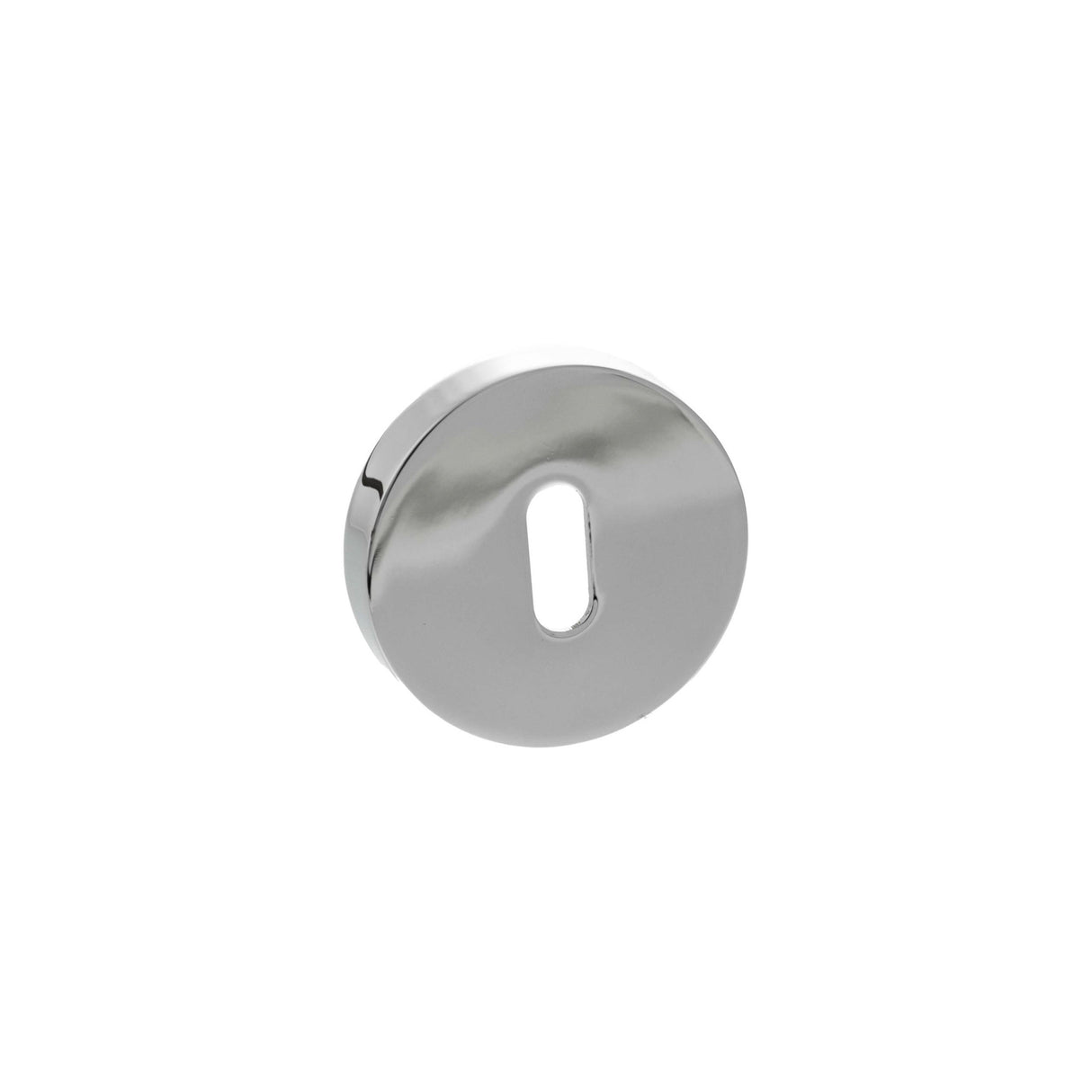 Quality image of Senza Pari Key Escutcheons on Round Rose - Polished Chrome | Sku. sproesckpc | available from Trade Door Handles.