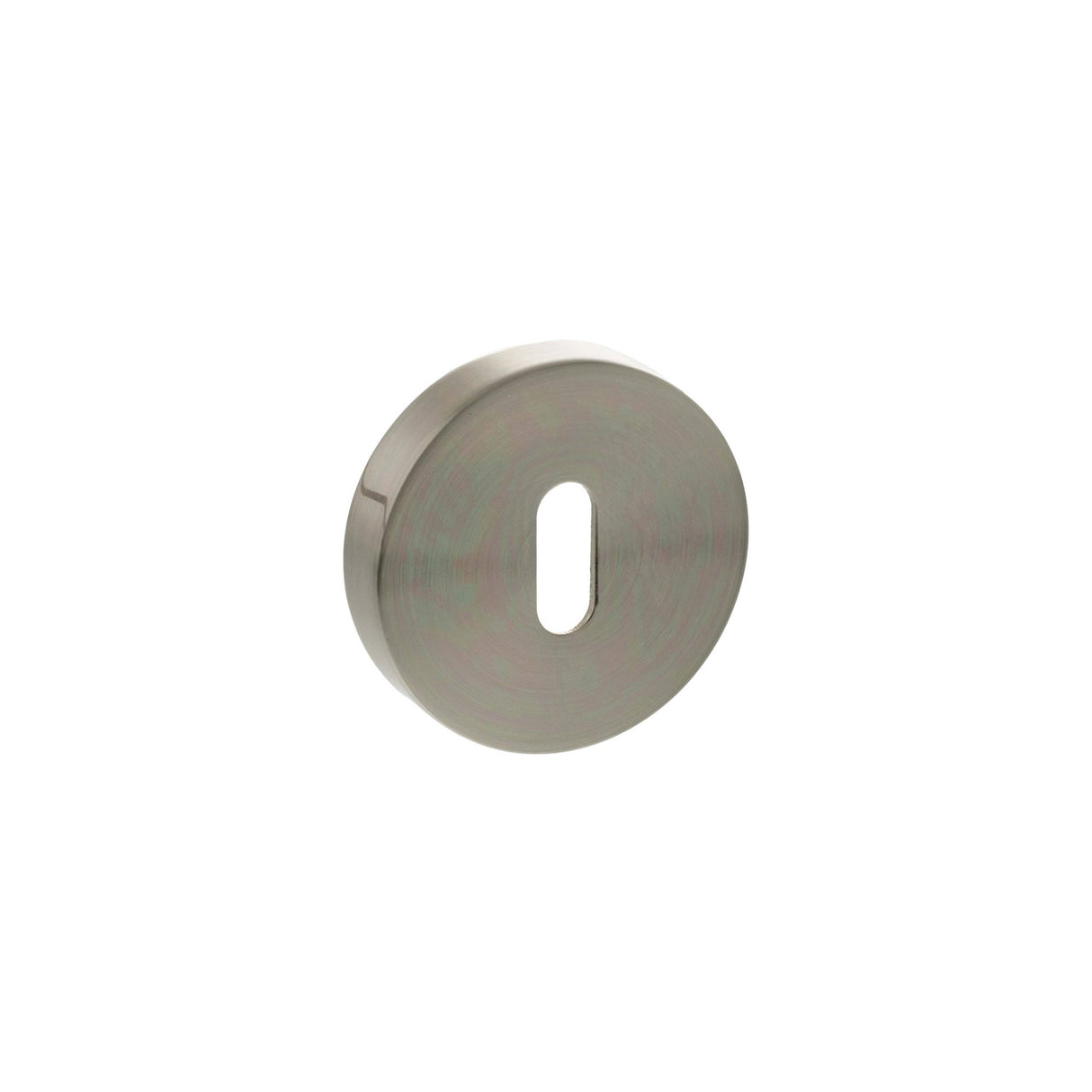 Quality image of Senza Pari Key Escutcheons on Round Rose - Satin Nickel | Sku. sproescksn | available from Trade Door Handles.