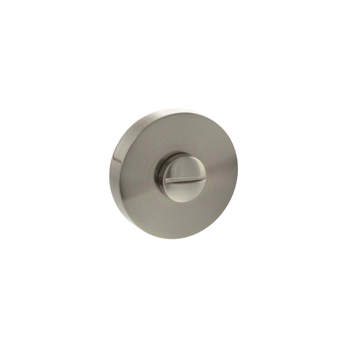 Quality image of Senza Pari WC Turn and Release on Round Rose - Satin Nickel | Sku. sprowcsn | available from Trade Door Handles.