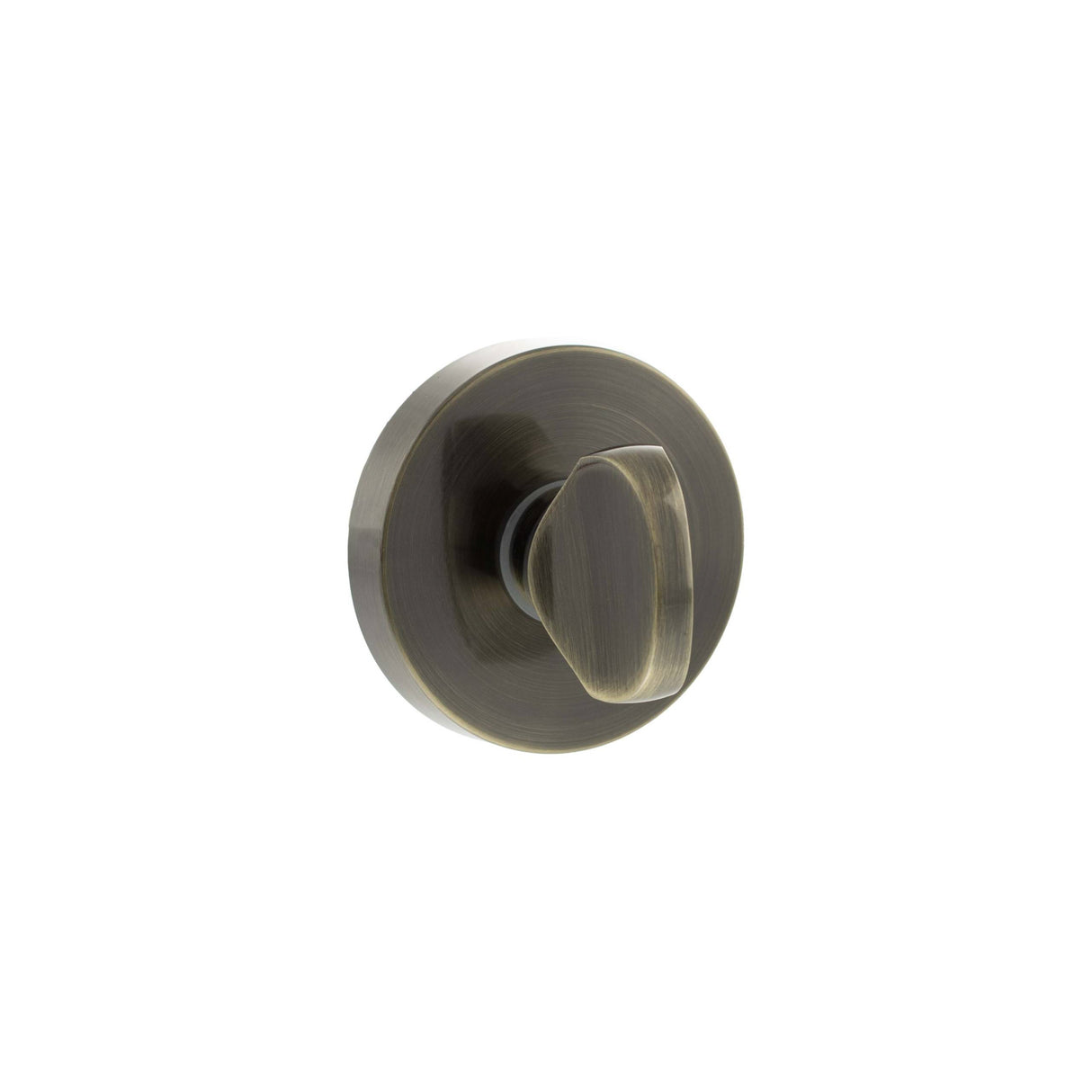 Quality image of Senza Pari WC Turn and Release on Minimal Round Rose - Antique Brass | Sku. sprwcab | available from Trade Door Handles.