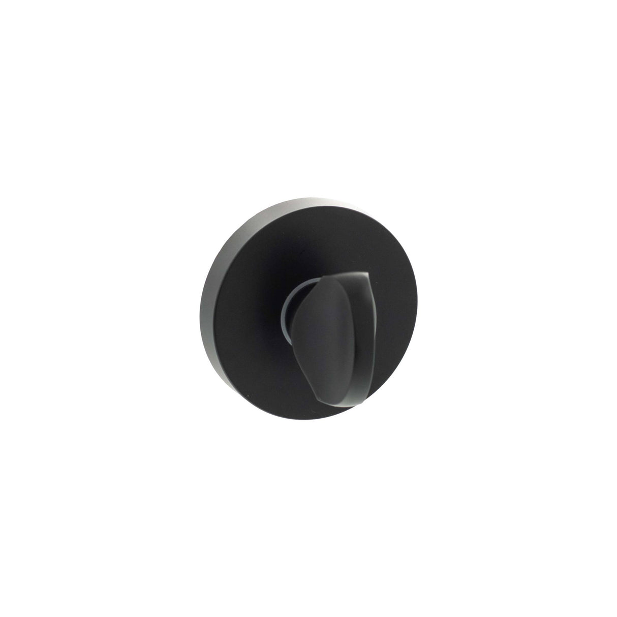 Quality image of Senza Pari WC Turn and Release on Minimal Round Rose - Matt Black | Sku. sprwcmb | available from Trade Door Handles.
