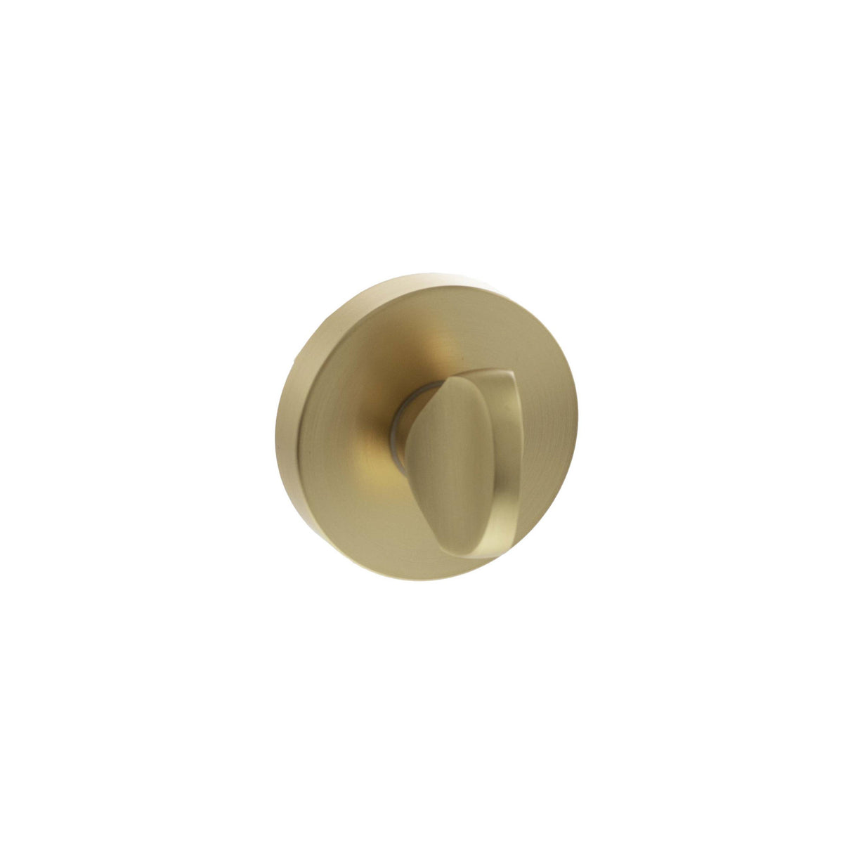 Quality image of Senza Pari WC Turn and Release on Minimal Round Rose - Satin Brass | Sku. sprwcsb | available from Trade Door Handles.