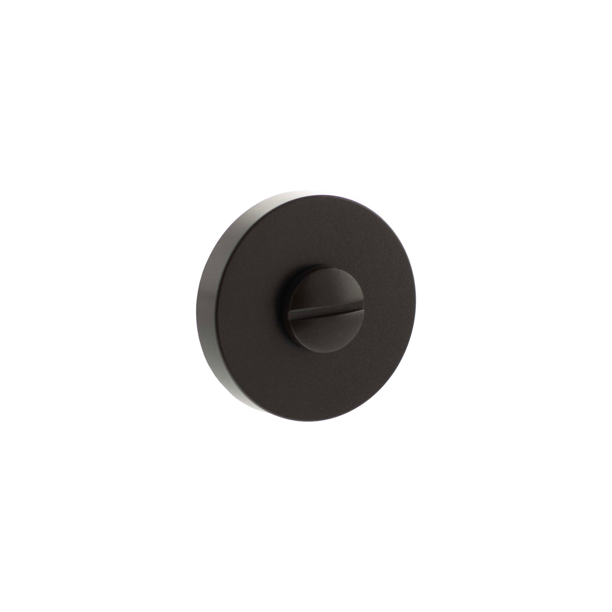 Quality image of Senza Pari WC Turn and Release on Minimal Round Rose - Urban Dark Bronze | Sku. sprwcudb | available from Trade Door Handles.