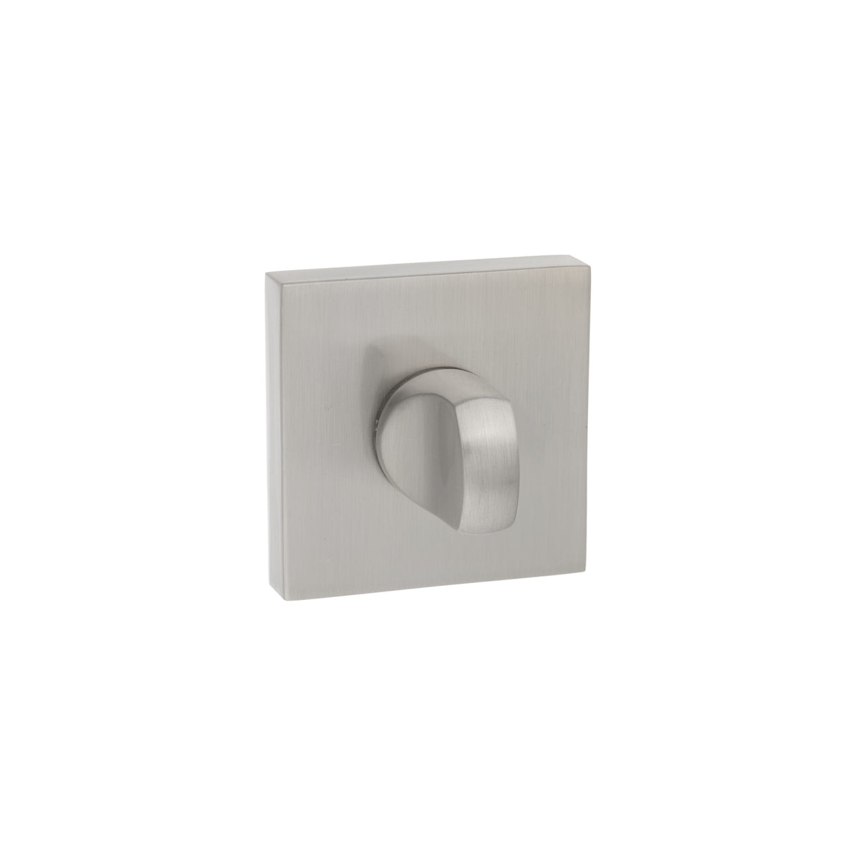 Quality image of Senza Pari WC Turn and Release on Flush Square Rose (bolt through fixing only) - Satin Nickel | Sku. spwcsn | available from Trade Door Handles.