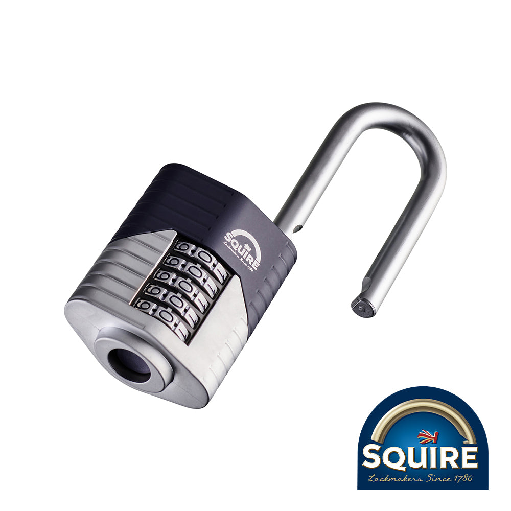This is an image of Squire - Vulcan Combination Padlock - Boron 2.5" Long Shackle - VULCAN COMBI 60/2.5 60mm (1 Each Blister Pack) SQR701010