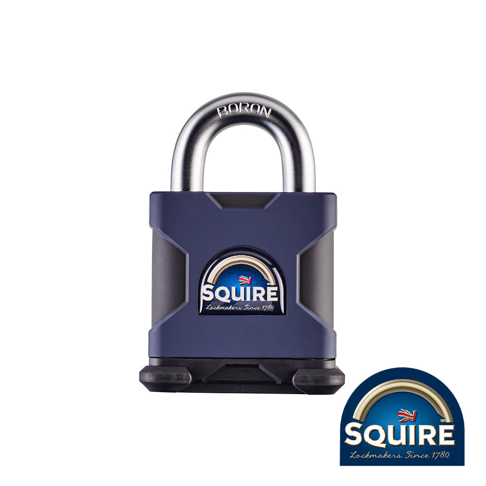 This is an image of Squire - Stronghold Padlock - Open Shackle - SS65S 65mm (1 Each Blister Pack) SQR701025