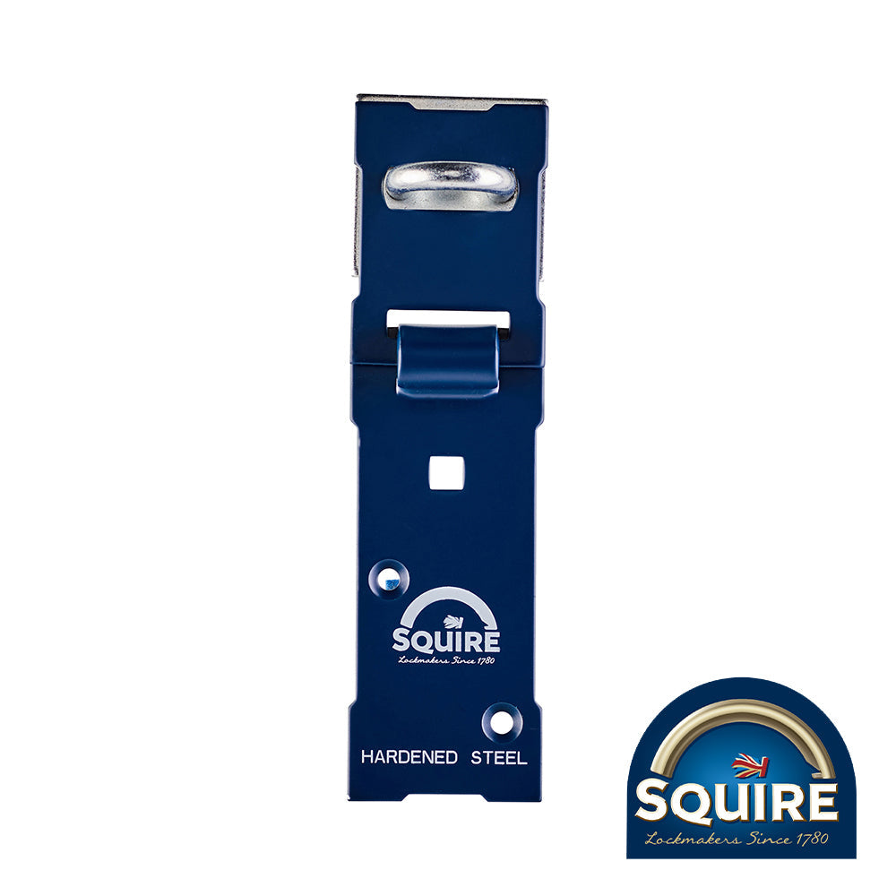 This is an image of Squire - Hardened Steel Clam Hasp and Staple - NO.6H 152mm (1 Each Blister Pack) SQR701060