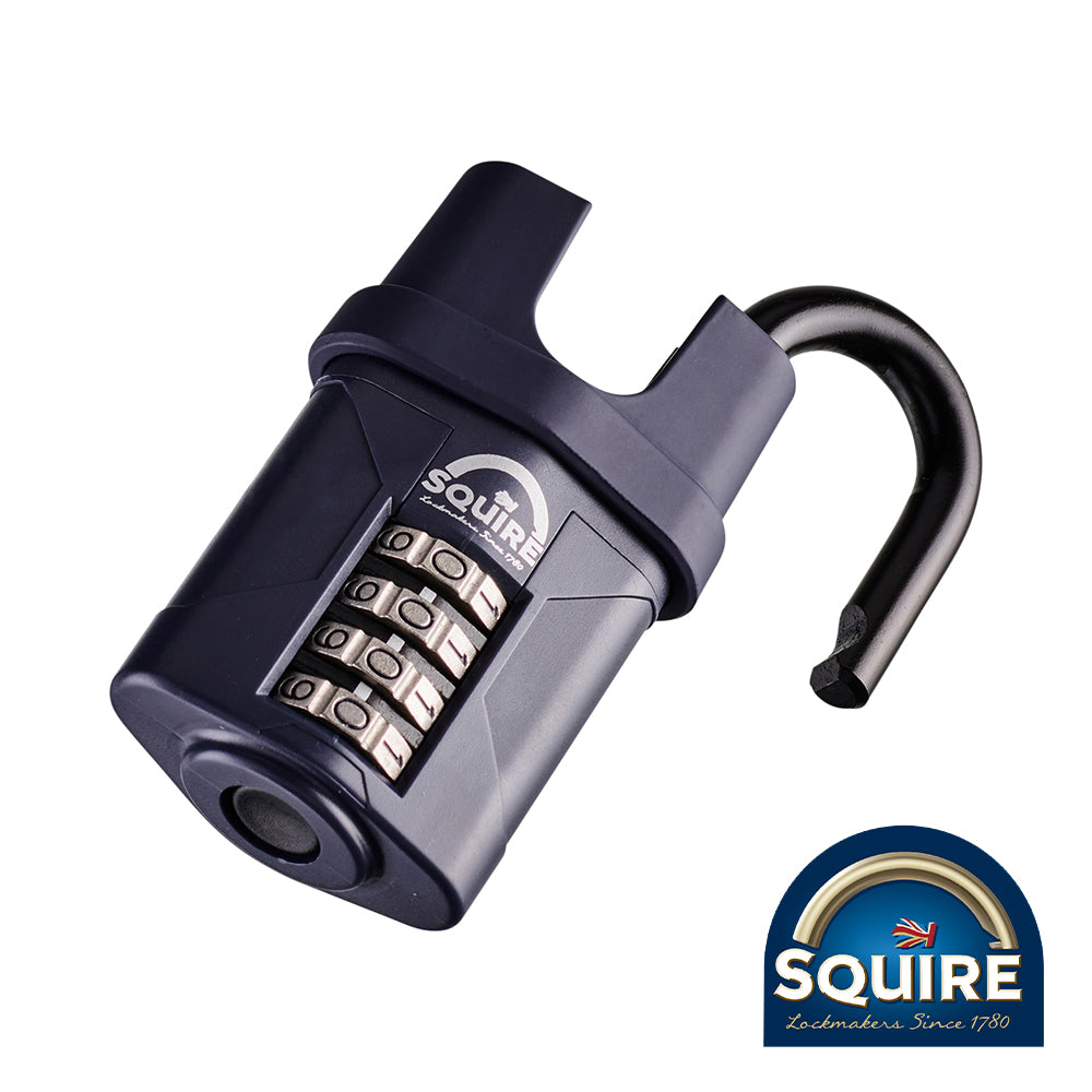 This is an image of Squire - Combination Padlock - Steel Closed Shackle - CP50CS 50mm (1 Each Blister Pack) SQR701061