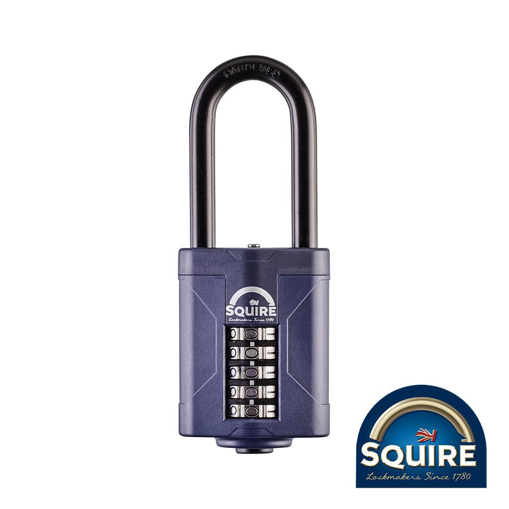 This is an image of Squire - Combination Padlock - Steel 2.5" Long Shackle - CP60/2.5 60mm (1 Each Blister Pack) SQR701915