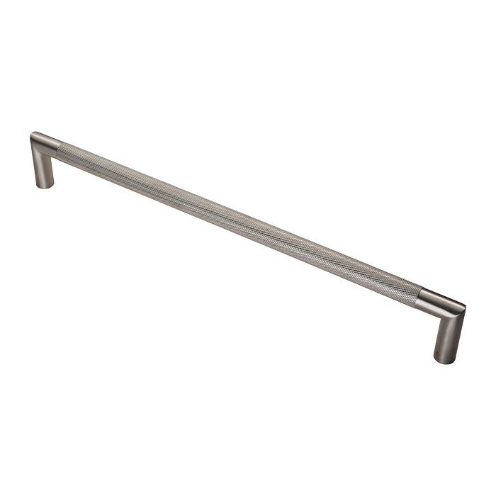 High quality image of Eurospec - Mitred Knurled Pull Handle - Satin Stainless Steel | Sku. swp1169-450sss | Trade Door Handles.