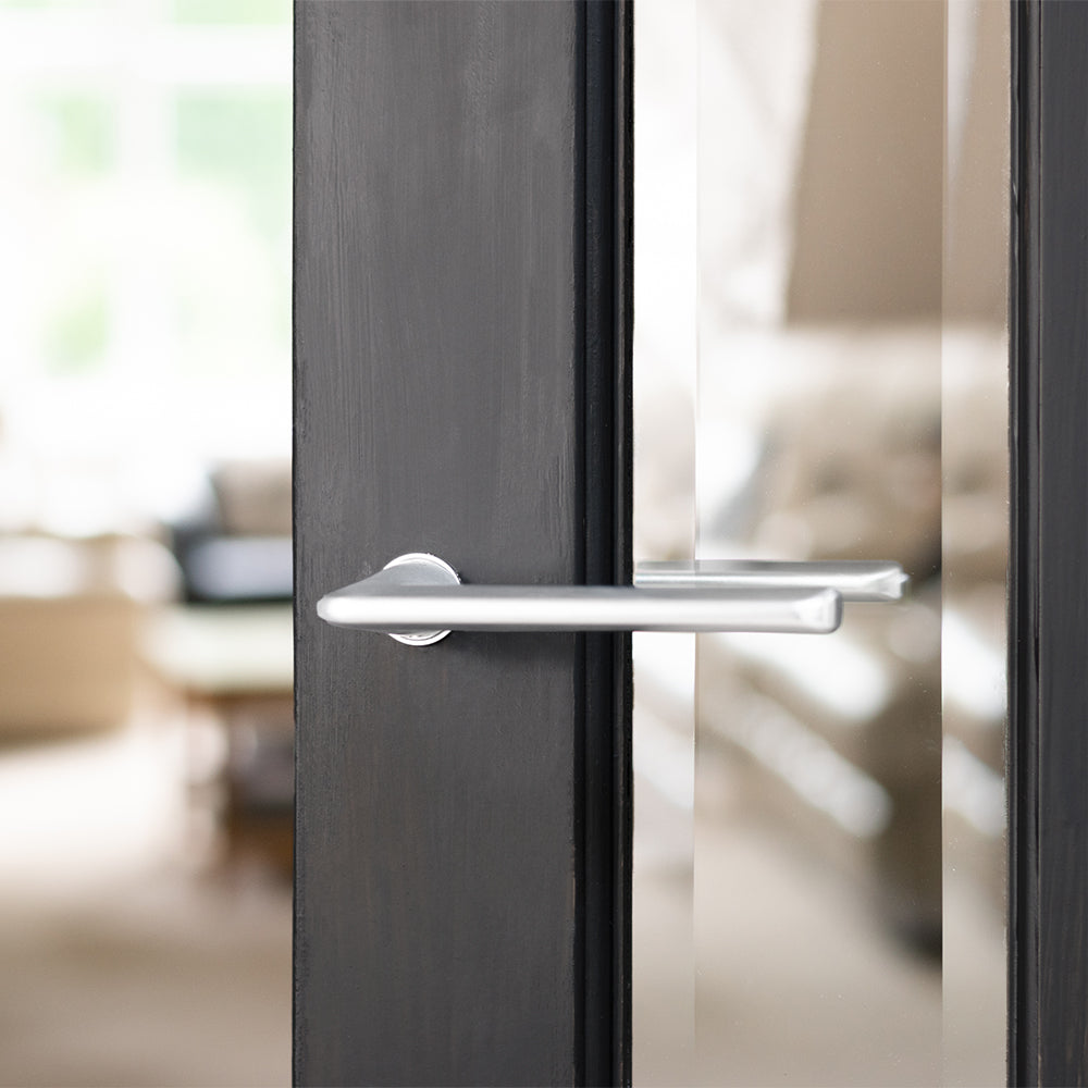 Quality image of Tupai Rapido RetaLine Tavira Lever Door Handle on Concealed Round Rose - Bright Polished Chrome | Sku. t3098crpc | available from Trade Door Handles.